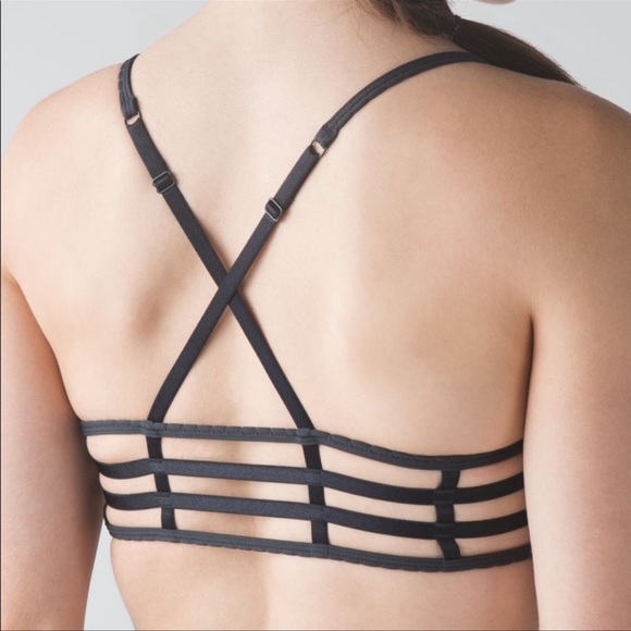 Lululemon-Hot Spell Bra-Space Dye Camo-Seal Grey Deep Coal/Deep Coal-Size 8 - Picture 15 of 16